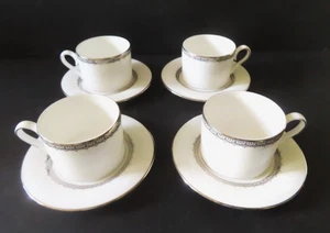 4 Lenox Lace Couture Cup & Saucer Sets - 8 Perfect Pieces - Picture 1 of 7