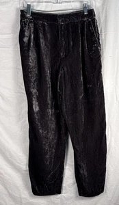 Madewell Huston Hose Damen M dunkelgrau Samt Culotte Karriere Urlaub Party - Bild 1 von 8