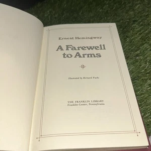 A Farewell To Arms Ernest Hemingway Franklin Library 1979 - Bild 1 von 9