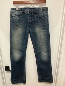Diesel Men's New-Fanker Regular Slim Bootcut Jeans, Blue, Size 31x32 - Picture 1 of 8