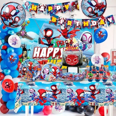 Spidey Und Seine Super Freunde Geburtstag Deko Kindergeburtstag Spiderman Ballon - Bild 1 von 4