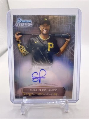 2022 Bowman Sterling - SHALIN POLANCO - Auto -  #PA-SP Pirates AUTOGRAPH Sp - Image 1 of 2