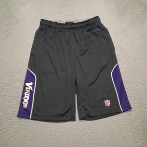 Nike Minnesota Vikings Shorts Men's Small Grey Dri Fit Training Football NFL - Picture 1 of 8