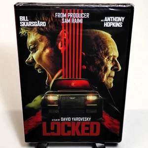 LOCKED DVD (2025) NEW Bill Skarsgård, Anthony Hopkins, Thriller *1st Class - Picture 1 of 2