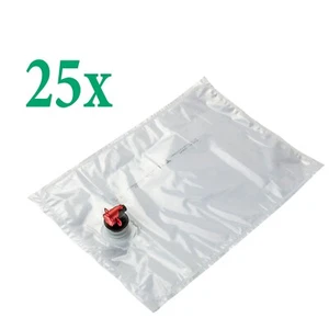 25 Stück Bag in Box 5 L Liter Beutel Apfelsaft Traube Obst Saftbeutel - Bild 1 von 3