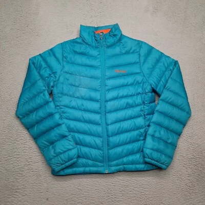 Marmot Women's Jena Puffer Jacket 700 Fill Down Blue Orange Size Small Blue Coat - Image 1 of 4