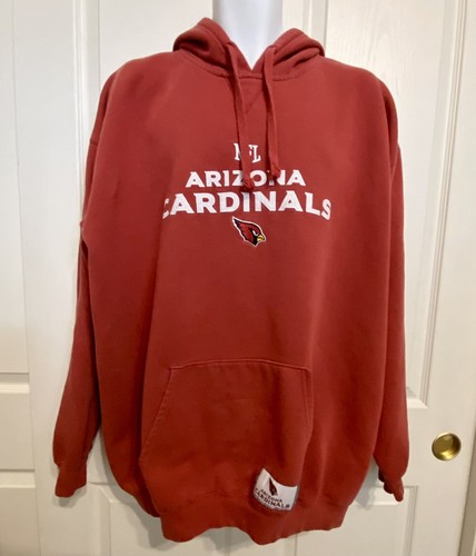 VETEMENTS NFL ARIZONA CARDINALS Felpa con cappuccio pesi massimi Team Abbigliamento Uomo XL Rossa