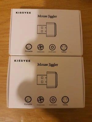 2 X MouseMover Undetectable USB JigglerMouseWiggler RemoteWorking KissYee Brand  - Image 1 of 4