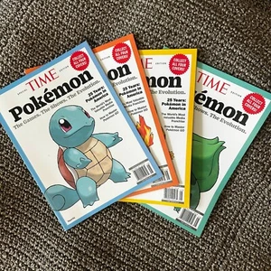 '25 Years of Pokemon In America' Time Magazine Starter Pokemon Collector Bundle - Picture 1 of 8