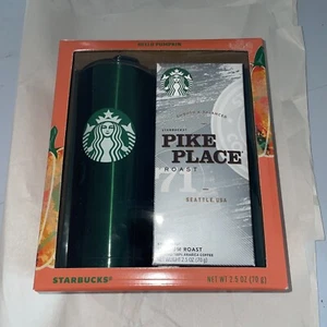 ¡NUEVO! Taza de viaje verde Starbucks y café HELLO PUMPKIN caja de regalo 01/2023 - Imagen 1 de 2