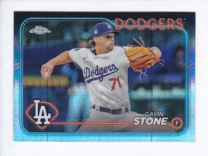 2024 Topps Chrome Update #USC75 GAVIN STONE Los Angeles Dodgers PRISM REFRACTOR - Picture 1 of 2