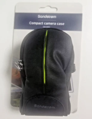 New Sandstrom SWCOM13 Water Resistant Compact Camera Case Black with Neck strap - Image 1 of 3