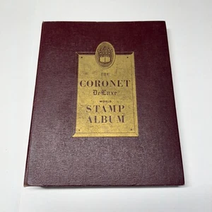 Coronet DeLuxe World Stamp Album 1962 No Stamps - Picture 1 of 10