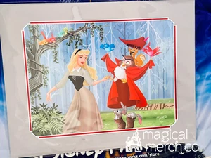 2024 Disney Parks Sleeping Beauty Briar Rose Owl Print 14x18" Alex Maher - Picture 1 of 1