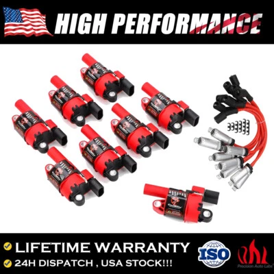 D514A Ignition Coil+Spark Plug For Chevy Silverado 1500 Tahoe GMC Sierra 2007-16 - Image 1 of 4