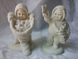 Dept 56 Snowbabies Hugs & Kisses Christmas Snow Stars Holiday Decor Figurine Box - Picture 1 of 12