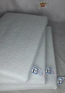 Thick Travel Cot Mattress Fully Breathable Mattress Quilted Cover Fast Delivery - Picture 1 of 3