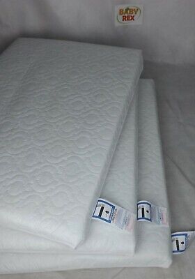 Thick Travel Cot Mattress Fully Breathable Mattress Quilted Cover Fast Delivery • 18.99£