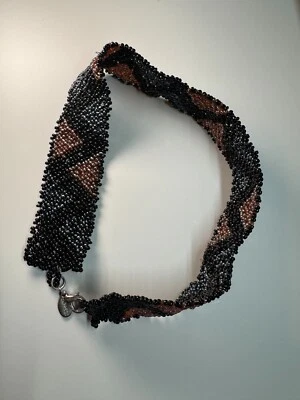 Gargantilla Express 12" cuentas multicolor negra Foto 1 de 3