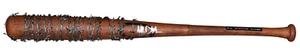 JEFFREY DEAN MORGAN NEGAN SIGNED THE WALKING DEAD BARBED WIRE LUCILLE BAT JSA - Picture 1 of 1