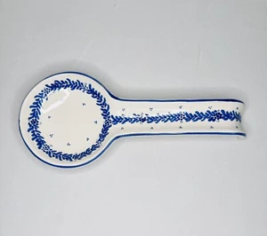 Dipinto A Mano Keramik blau weiß Löffelablage Wandbehang - Bild 1 von 4
