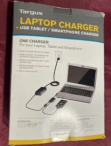 Targus Laptop Charger +USB Tablet/Smartphone charger APA32US BRAND NEW, SEALED - Picture 1 of 2