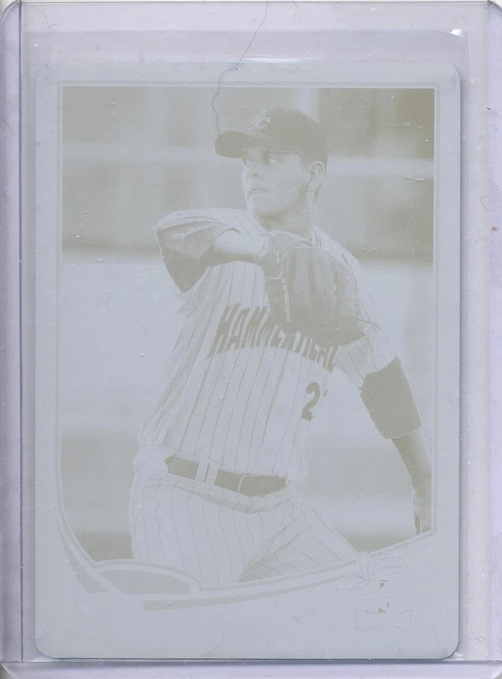 2013 Topps Pro Debut Justin Nicolino Yellow Printing Plate...Only 1/1 in World - Image 1 of 1