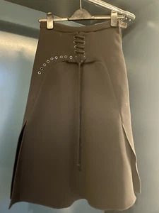 CARVEN Designer Black Midi Skirt UK8/FR36/New/RRP GBP 550 Barely worn. Fab! - Picture 1 of 2