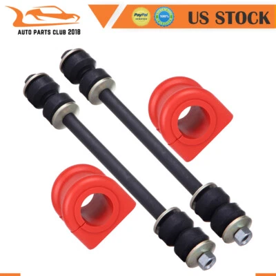 4pcs Front Sway Bar Bushing + Sway Bar Stabilizer Bar Fits 1998-2011 Ford Ranger Foto 1 de 4