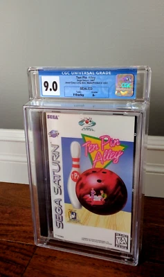 New ✹ TEN PIN ALLEY ✹ Sega Saturn Game ✹ CGC 9.0 A+ GRADED ✹ SEALED VGA WATA - Image 1 of 4