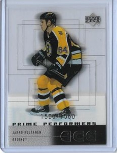 RARE 2000-01 UPPER DECK ICE JARNO KULTANEN ROOKIE CARD #109 ~ 1500/1500 LAST ONE