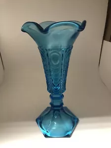 Schöne Vintage Vase Fostoria Henry Ford Museum blau selten - Bild 1 von 5