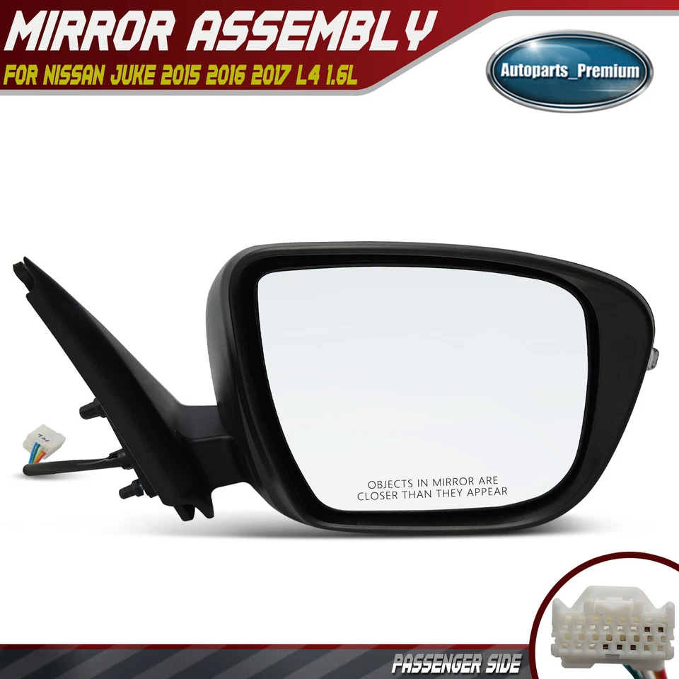 Правое зеркало заднего вида с указателем поворота для Nissan Juke 2015-2017 - Изображение 1 из 4