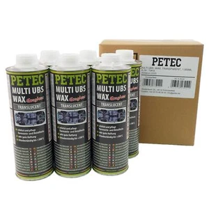 6000ml (6x1) Petec UBS Wax Unterbodenschutz auf Wachsbasis Saugdose transparent - Bild 1 von 3