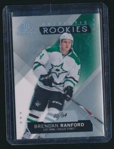 2015-16 SP GAME USED ROOKIES /64 BRENDAN RANFORD STARS - Picture 1 of 1