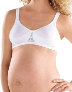 Anita Maternity Bra White Size 38D Non Wired Firm Support Unpadded Full Cup 5162 - Picture 1 of 12