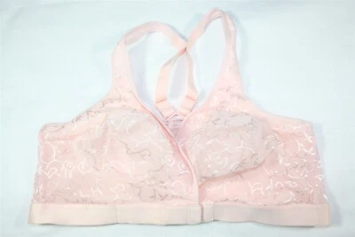 Sujetador de copa cruzado con cierre frontal 931X05 Leading Lady 5048 36D rosa Foto 1 de 2