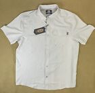 Aftco Ace Shirt Mens Large Button Vented Fishing Short Sleeve Nwt $49 Gray