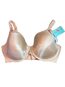Sujetador VANITY FAIR 38DD beige con aros 75273 bellamente liso nuevo con etiquetas nuevo en caja nuevo - Imagen 1 de 9