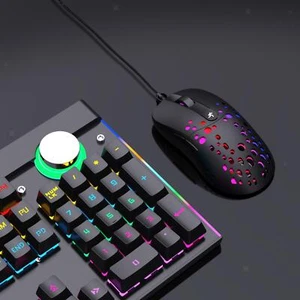 Gaming Mechanical Mini Wired Keyboard 61 keys USB Interface for Gamers - Picture 1 of 8