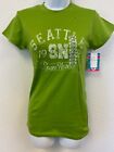 MV Sport Women's L Green Short Sleeve Seattle Space Needle Casual T-Shirt