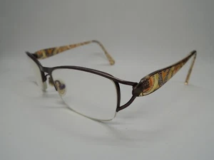 NAT & COCO CHANEL France NC1119 Geometric Half-Rim Art Deco Eyeglasses 51-19 - Picture 1 of 14