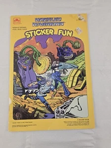 Vintage Golden Wheeled Warriors Sticker Fun Coloring Activity Book Unused 1985 - Picture 1 of 10