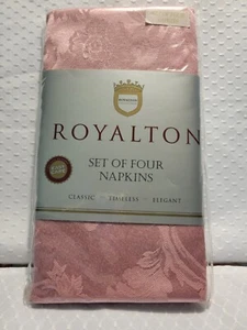 NEU Royalton 4er Set Servietten staubrosa pflegeleicht 19 x19 klassisch elegant - Bild 1 von 7