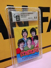 Vintage GAI Graded 1983 Topps Menudo Wax Pack Unopened 8.5 Near NM-MT+ Rare