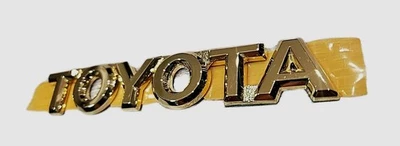 93-98 RAISED FITS NEW TOYOTA SUPRA REAR WORD TRUNK GOLD EMBLEM 1994 1995 1996 07 - Image 1 of 3