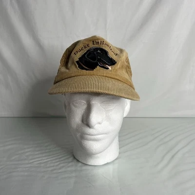 Ducks Unlimited Bird Dog Hunting Corduroy Snapback Hat / Cap Vintage Black Lab - Image 1 of 4