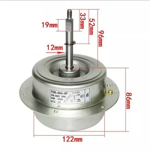 220V Klimatyzator Zewnętrzny silnik wentylatora YDK-60A-6F 3P 5P 60W Odwrotny - Zdjęcie 1 z 3