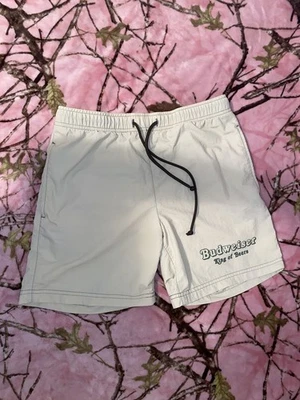 Pacsun Budweiser Swim Shorts Mens Medium Nylon Board Trunks Drawstring 5.5" Beer - Image 1 of 4