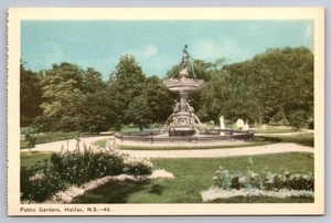 Fuente Jardines Públicos Halifax Nueva Escocia PECO Canadá Postal - Imagen 1 de 2
